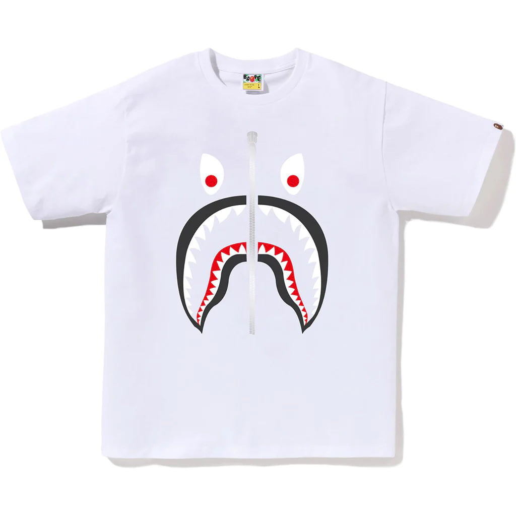 Bape Mad Shark Tee (White)