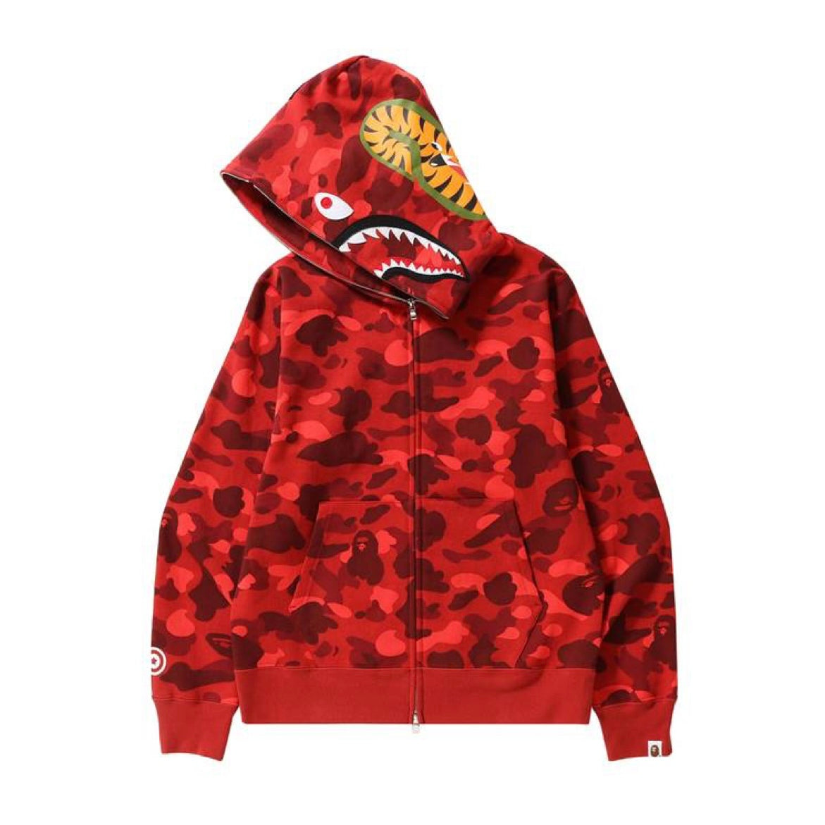 Bape Shark Full Zip Up (Red)