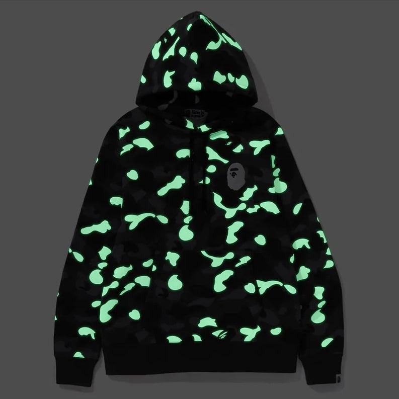 Bape City Camo [Ape Head] Hoodie (Black)