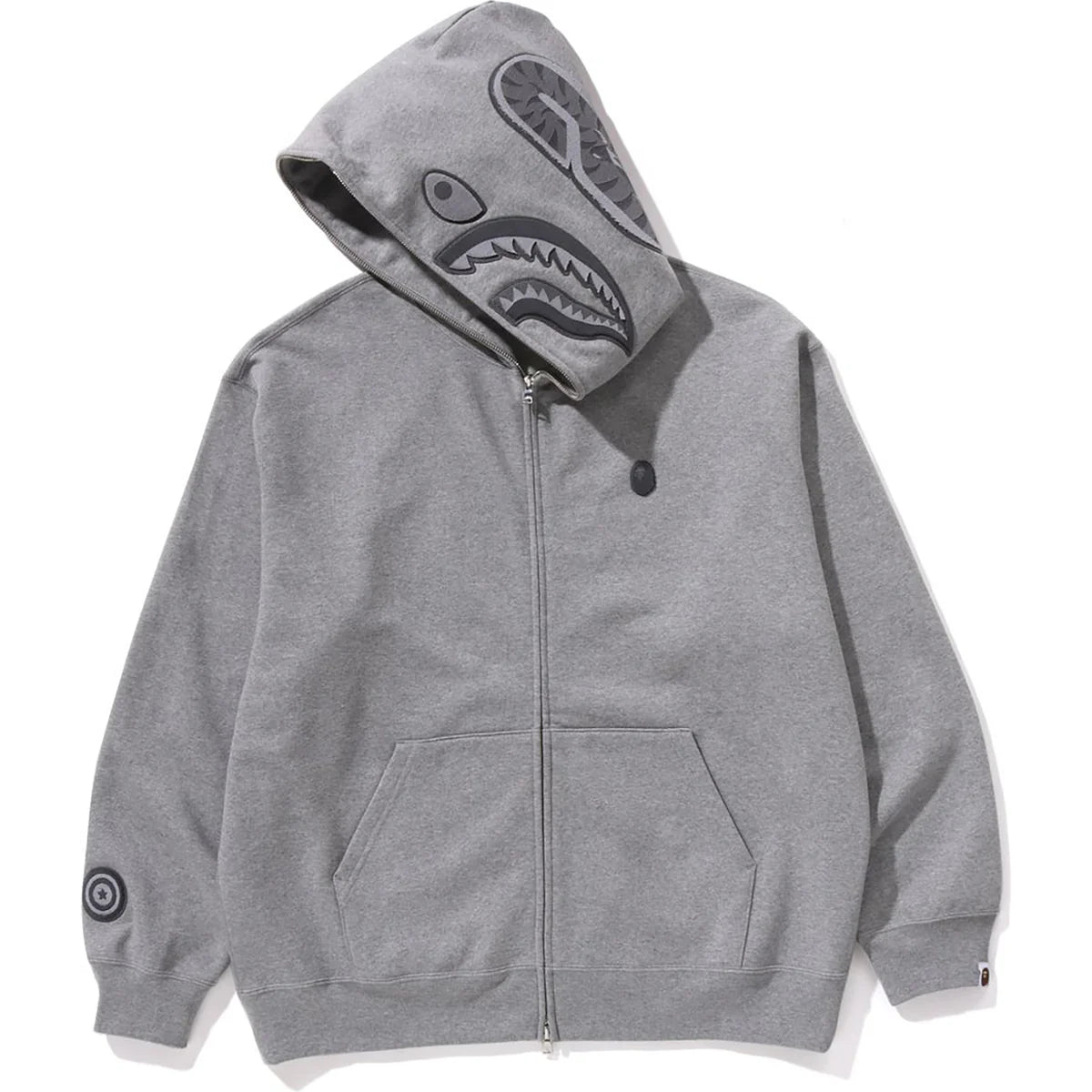 Bape Shark [Ape Head] Zip Up (Grey)