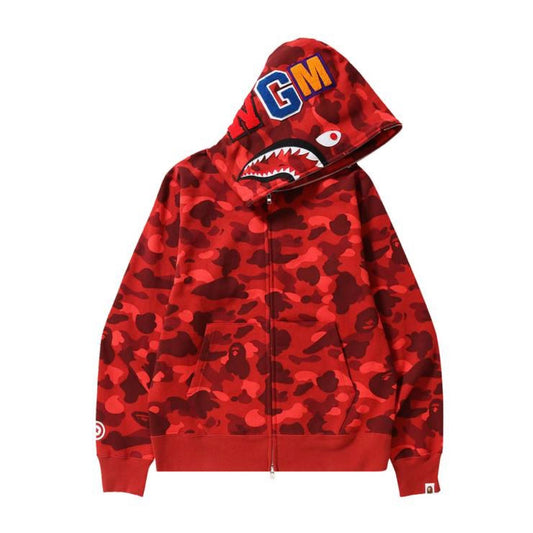 Bape Shark Full Zip Up (Red)