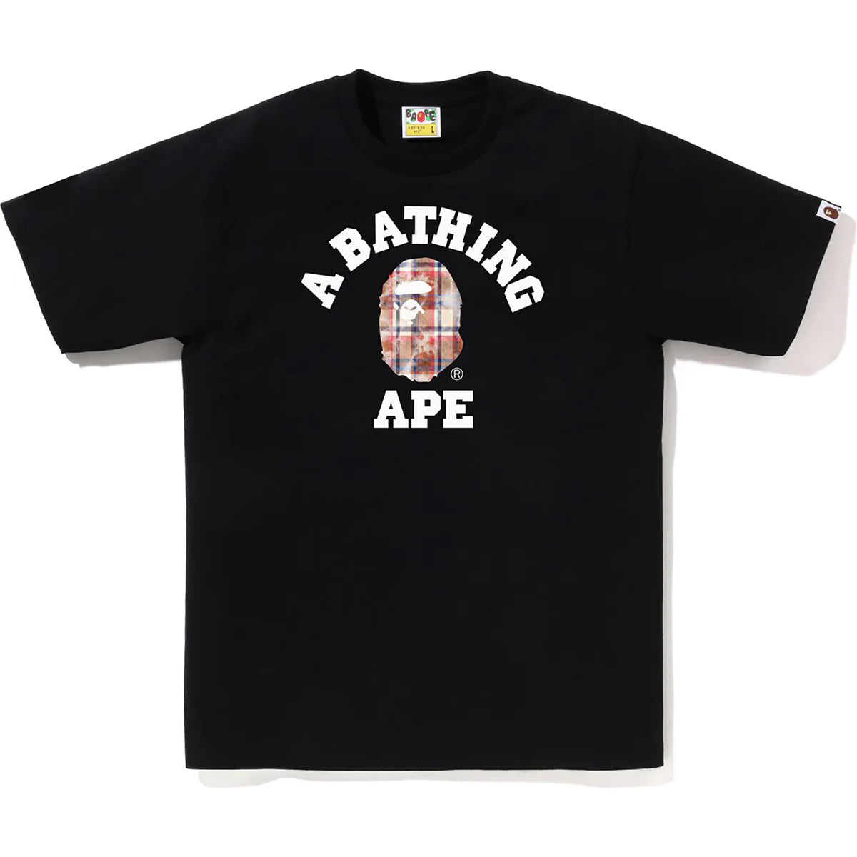 Bape Bleach Check College Tee (Black)